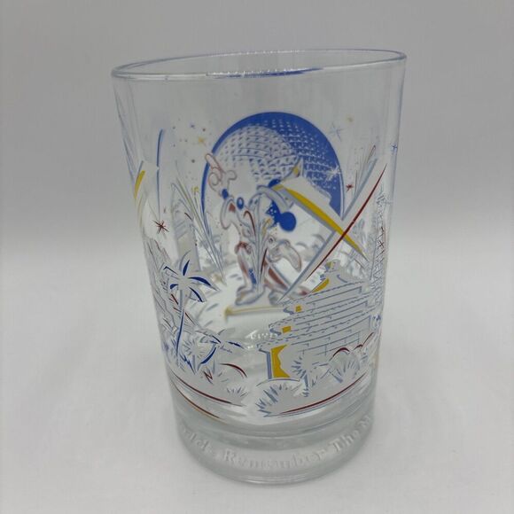 WALT DISNEY WORLD 25th ANNIVERSARY "REMEMBER THE MAGIC" MICKEY MOUSE Glass 1996 - Picture 4 of 9